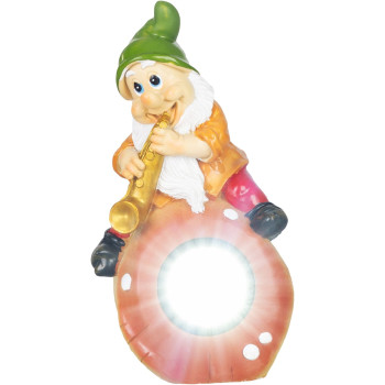 Strend Pro Садовое украшение, карликовое, на солнечной батарее, 3 светодиода, 12x11x22 см