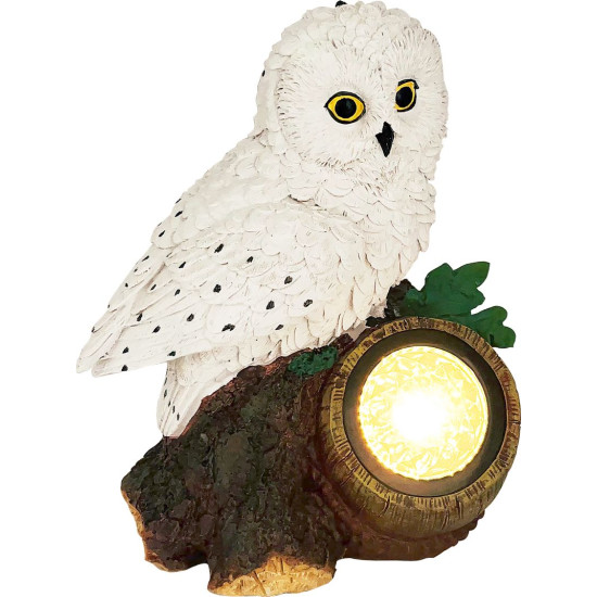 Strend Pro Садовое украшение, сова, солнечная батарея, 1xLED, 17x14x21 см