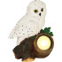 Strend Pro Садовое украшение, сова, солнечная батарея, 1xLED, 17x14x21 см