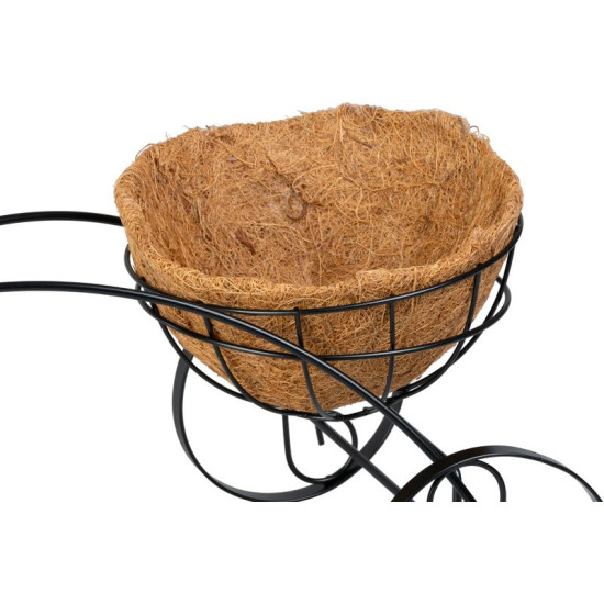 Dārza dekorācija, puķu podu paliktnis, velosipēds, 30x48x30 cm