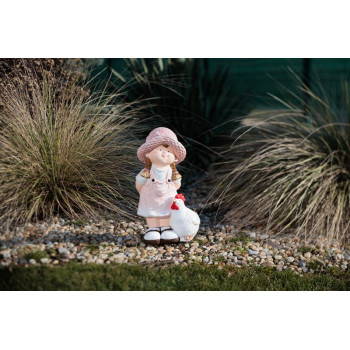 Magic Home, девочка с петухом, керамика, 15,5x25,5x44,5 см. Magic Home, девочка с петухом, керамика, 15,5x25,5x44,5 см.