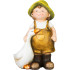 Украшение Magichome, мальчик с гусем, керамика, 6,5x12,5x19 см.