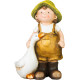 Украшение Magichome, мальчик с гусем, керамика, 6,5x12,5x19 см.