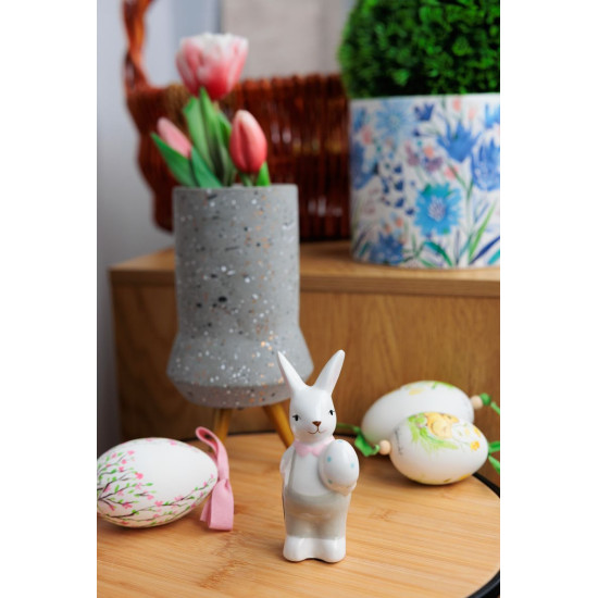 Украшение Magichome, кролик с яйцом, Пасха, 5x5,9x10,7 см.