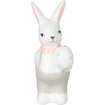 Dekorācija Magic Home, zaķis ar olu, Lieldienas, 5x5,9x10,7 cm