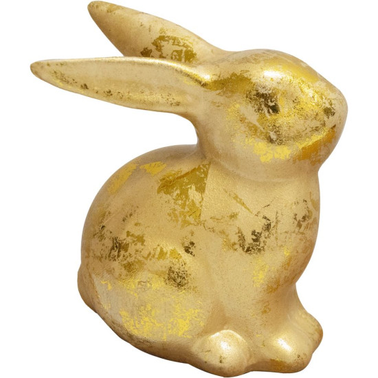 Decoration Magic Home, Bunny, golden, Easter, 6x7x10 cm