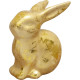 Decoration Magic Home, Bunny, golden, Easter, 6x7x10 cm