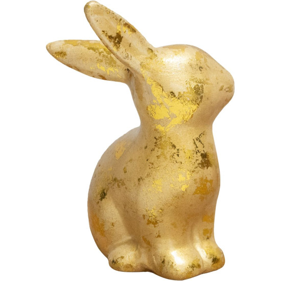 Decoration Magic Home, Bunny, golden, Easter, 4.2x5.5x8.2 cm