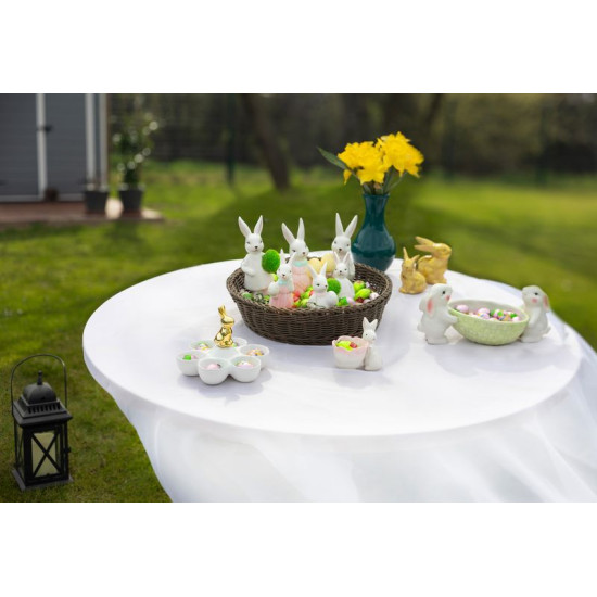 Decoration Magic Home, Bunny, golden, Easter, 4.2x5.5x8.2 cm