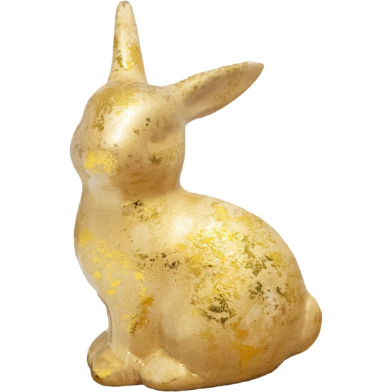 Decoration Magic Home, Bunny, golden, Easter, 4.2x5.5x8.2 cm