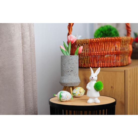 Украшение Magic Home, Doe с пасхальным яйцом,  5,3x8x17,3 см