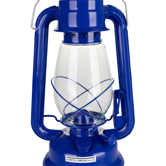 Petrolejas lampa, 300 mm,  zila