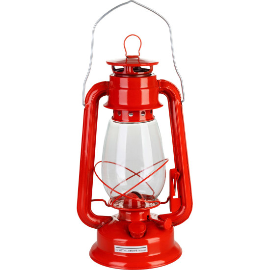 Petrolejas lampa, 300 mm,  sarkana