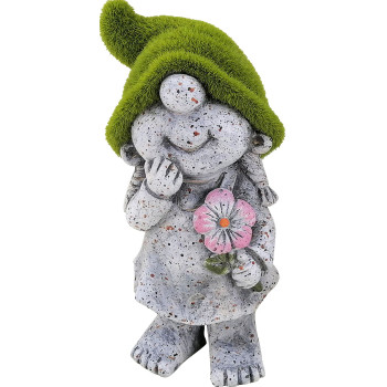 Dekorācija Magichome, meitene ar zaļo cepuri, keramika, 9.5x6.5x17,8 cm Dekorācija Magichome, meitene ar zaļo cepuri, keramika, 9.5x6.5x17,8 cm