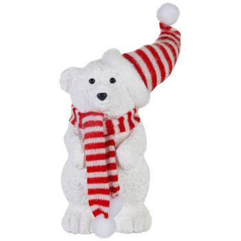 MagicHome Christmas decoration, bear, 14x14x37 cm