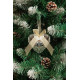 MagicHome Christmas decoration, heart, 9x9x2.5 cm MagicHome Christmas decoration, heart, 9x9x2.5 cm