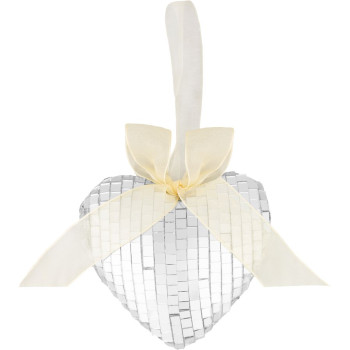 MagicHome Christmas decoration, heart, 9x9x2.5 cm