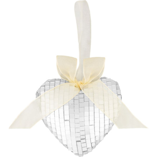 MagicHome Christmas decoration, heart, 9x9x2.5 cm MagicHome Christmas decoration, heart, 9x9x2.5 cm