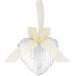 MagicHome Christmas decoration, heart, 9x9x2.5 cm