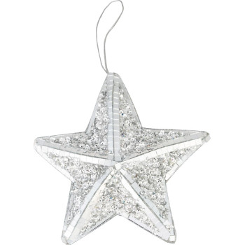 MagicHome Christmas decoration, star, 14x14x3 cm