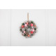 MagicHome Ziemassvētku vainags, kulons, rozā-oranžs, 25 cm MagicHome Ziemassvētku vainags, kulons, rozā-oranžs, 25 cm