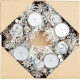 MagicHome Christmas wreath, Advent, blue and white, 30 cm