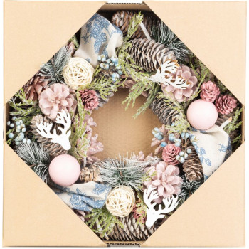 MagicHome Рождественский венок, подвесной, винтажный, 30 см MagicHome Рождественский венок, подвесной, винтажный, 30 см