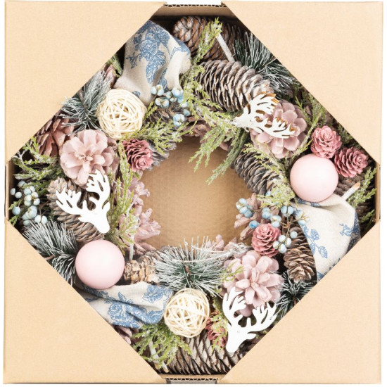 MagicHome Рождественский венок, подвесной, винтажный, 30 см