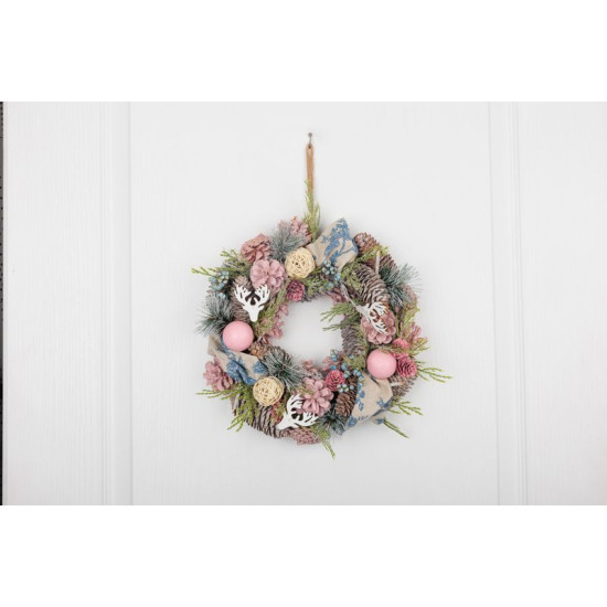 MagicHome Рождественский венок, подвесной, винтажный, 30 см