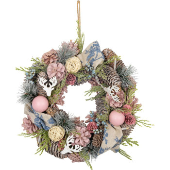 MagicHome Рождественский венок, подвесной, винтажный, 30 см