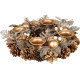 MagicHome Christmas Wreath, Advent, Gold, 30 cm MagicHome Christmas Wreath, Advent, Gold, 30 cm