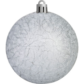 MagicHome Christmas Balls, 6 pcs, white, for Christmas tree, 8 cm MagicHome Christmas Balls, 6 pcs, white, for Christmas tree, 8 cm