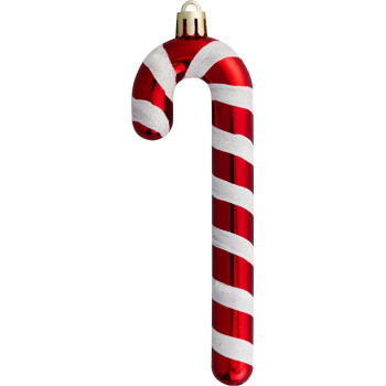 MagicHome Christmas decoration, Christmas lollipop, white-red, 12.5 cm, pack of 6 MagicHome Christmas decoration, Christmas lollipop, white-red, 12.5 cm, pack of 6