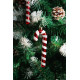 MagicHome Christmas decoration, Christmas lollipop, white-red, 12.5 cm, pack of 6 MagicHome Christmas decoration, Christmas lollipop, white-red, 12.5 cm, pack of 6
