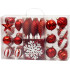 MagicHome Christmas Balls, set, 39 pcs, red, mix, for Christmas tree