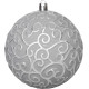 MagicHome Christmas Balls, set, 3 pcs, silver, for Christmas tree, 10 cm MagicHome Christmas Balls, set, 3 pcs, silver, for Christmas tree, 10 cm