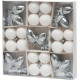 MagicHome Christmas balls, set, 21 pcs, white-silver, mix, for the Christmas tree MagicHome Christmas balls, set, 21 pcs, white-silver, mix, for the Christmas tree