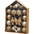 MagicHome Christmas Balls, set, 32 pcs, champagne, mix, for the Christmas tree