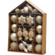 MagicHome Christmas Balls, set, 32 pcs, champagne, mix, for the Christmas tree MagicHome Christmas Balls, set, 32 pcs, champagne, mix, for the Christmas tree