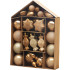 MagicHome Christmas Balls, set, 32 pcs, bronze, mix, for Christmas tree