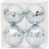 MagicHome Christmas Balls, 4 pcs, for Christmas tree, disco balls, 8 cm
