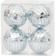 MagicHome Christmas Balls, 4 pcs, for Christmas tree, disco balls, 8 cm