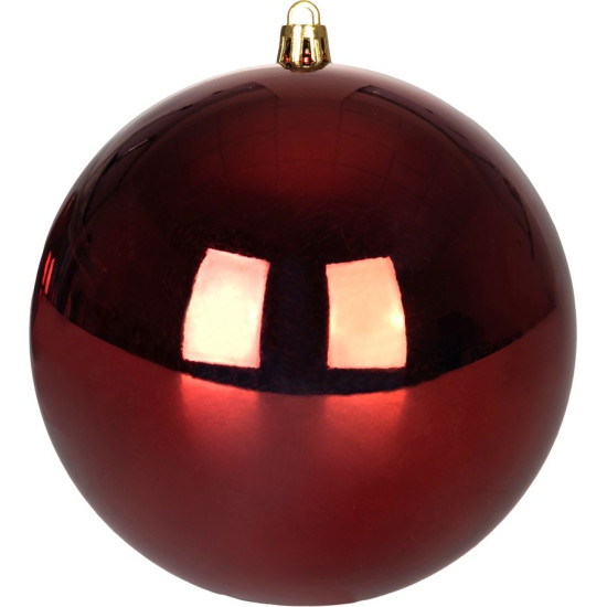 MagicHome Christmas Balls, 2 pcs, burgundy, for Christmas tree, 12 cm MagicHome Christmas Balls, 2 pcs, burgundy, for Christmas tree, 12 cm
