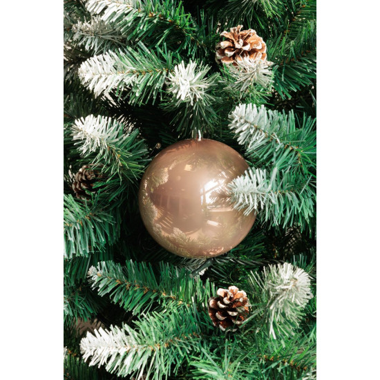 MagicHome Christmas Ball, 2 pcs, pink, for Christmas tree, 12 cm