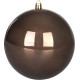 MagicHome Christmas Balls, 2 pcs, brown, for Christmas tree, 12 cm
