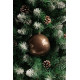 MagicHome Christmas Balls, 2 pcs, brown, for Christmas tree, 12 cm