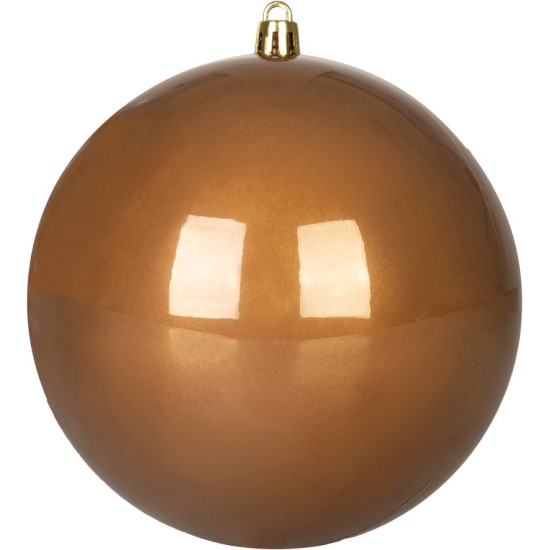 MagicHome Christmas Balls, 2 pcs, bronze, for Christmas tree, 12 cm
