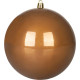 MagicHome Christmas Balls, 2 pcs, bronze, for Christmas tree, 12 cm