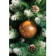 MagicHome Christmas Balls, 2 pcs, bronze, for Christmas tree, 12 cm