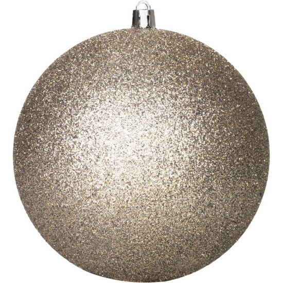 MagicHome Christmas balls, 2 pcs, beige, for Christmas tree, 12 cm